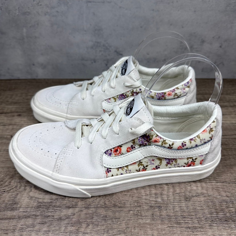 Vans SK8-low VTG Floral Cream Skate Casual Sneakers~size 8